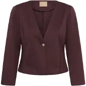 Culture Blusenblazer "Damen Blazer CUpiil", Damen, Gr. 38, rot (fudge), Obermaterial: 74% Polyester PES. 22% Viskose CV. 4% Elasthan EL., Blazer Blusenblazer