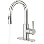 Crea Badezimmer-Wasserhahn Einhebel Ausziehbar gebürstetes Nickel 2 Modi