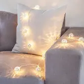 Dripio LED Lichterkette 16er Marokkanische Silberkugeln 24V perlweiß