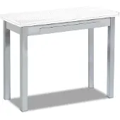 OEM Klappbarer Esstisch, Metall, 80x40 cm, weinrot, laminierte Oberfläche