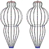 Syfax Weihnachts-Finial-Licht 2 stk. 640 LEDs Mehrfarbig