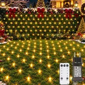 Dripio LED-Lichtnetz 3x2 m, 200 warmweiße LEDs, Timer, Fernbedienung