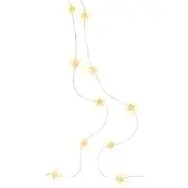 OEM LED-Lichtsnoer mit 20 warmweißen Sternen, Timer, 2,20 m, batteriebetrieben