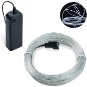 Dripio EL-Draht 3 m, neon, batteriebetrieben, 3 Lichtmodi, flexibel, wasserbeständig