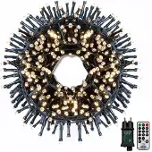 Dripio LED-Lichterkette warmweiß 1000 LEDs 20 m IP44 dimmbar