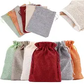 OEM Jutebeutel 30 Stück, 13x18 cm, 6 Farben, für Adventskalender