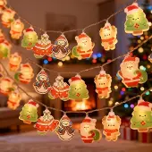 Dripio Weihnachtslichterkette 3 m, 20 LEDs, bunt, für Innen