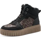 Marco Tozzi Winterboots Plateau, Schnürboots, Schnürstiefelette, mit Kontrastbesätzen
