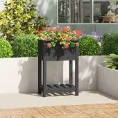 Merkloos Erhöhter Blumenkasten aus Douglasie, grau