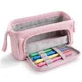 COM-FOUR® Federmäppchen groß mit 3 Fächern – Federtasche - Schlampermäppchen