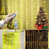 Dripio LED Kunstklimop Lichterkette 3 m, 100 LEDs, warmweiß, 8 Modi