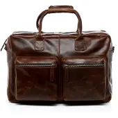 Merkloos Laptoptasche aus echtem Leder BRIGHTON für 15,4 Zoll