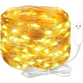 Dripio LED-Lichterkette 3m 30 LEDs warmweiß USB wasserdicht