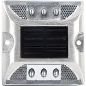 OEM 6er-Set Solar-Grundmarkierungsleuchten, IP68, weiß, 20 Tonnen Belastbarkeit