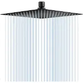 Dripio Regenduschkopf 10 Zoll, Vierkant, Edelstahl 304, Schwarz
