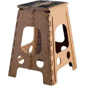 Dripio Klapphocker hellbraun/schwarz 34x36x47 cm PVC