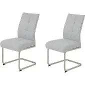 Dripio 2er-Set Schaukelstühle INES, XL, grau, Metallgestell, 140 kg