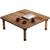 OEM Klappbarer japanischer Salontisch, 70x70 cm, MDF, braun