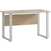 OEM Schreibtisch, Licht Eichen Nachbildung, 120x65x73,9 cm, Metallgestell
