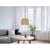 Meine Wunschleuchte Skandinavische Pendelleuchte einflammig hängend über Esstisch mit E27 LED Ø 31cm