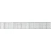 vidaXL Gabione mit 3,5 mm Draht und 5x10 cm Maschen 1200x20x150 cm