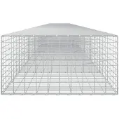 vidaXL Gabione mit 3,5 mm Draht und 5x10 cm Maschen 1100x100x50 cm
