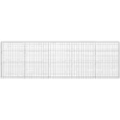 vidaXL Gabione mit 3,5 mm Draht und 5x10 cm Maschen 500x30x150 cm