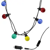 Dripio Lichterkette 10 mehrfarbige LED-Lampen, 6,50 m, IP44, 8 Modi