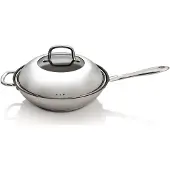 Berghoff CollectNCook, Rund, Wok-/Bratpfanne, Edelstahl, Edelstahl, Edelstahl, 28 cm