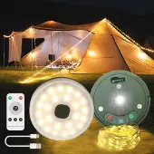 Dripio Camping-Lichtkette 10 m, 9 Modi, IPX4, USB, aufrollbar