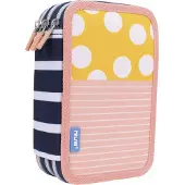 Milan Schultasche, 3-stufig, mit SWIMS Ausstattung, in Rosa und Gelb