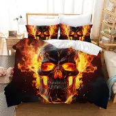 Merkloos Gothic Bettwäsche Set mit Kissenbezügen