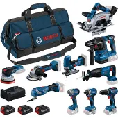 Bosch Kit Professional 10 Werkzeuge 18V 0615A500EH