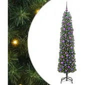 vidaXL Künstlicher Weihnachtsbaum mit 300 LEDs mit Ständer Grün 180 cm