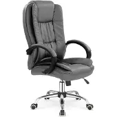 Halmar Bürostuhl mit Relax-Funktion, stufenloser Sitzhöhenverstellung, TILT-Mechanismus, Armlehnen, Rollen, 64x110x75 cm