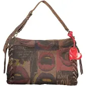 Desigual Braune Damen-Tasche mit Kontrasten - Verstellbar & Praktisch