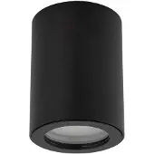 TK Lighting LIGNO Aufbau-Außenleuchte, Schwarz, IP44, GU10, 10933