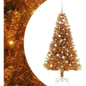 vidaXL Weihnachtsbaum Gold 150 cm PET