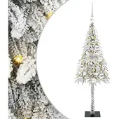 vidaXL Weihnachtsbaum Weiß 120 cm PE und Stahl