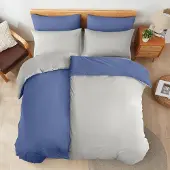 Trankielo – Bettwäsche-Set, 220x240 cm – 100% Baumwolle, atmungsaktiv, hypoallergen – 2 Kopfkissenbezüge, 80x80 cm