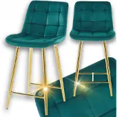 FurniTex Barhocker H1-FX Grün-Gold