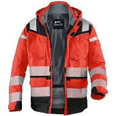 Kuebler KÜBLER REFLECTIQ Wetterjacke SYMPATEX PSA 2 warnrot/schwarz M - 1307 8332-5499-M - warnrot/schwarz