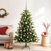 Syfax Künstlicher Weihnachtsbaum mit Kugel 120 cm 150 LEDs