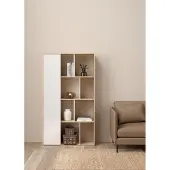 Giga 71739hluu, Hellbraun, Weiß, 3 Regale, Holz, Holz, 1 Tür(en), 887 mm