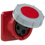 Pce 333-9fc CEE-Anbausteckdose gerade (100x107) 63A 3p 9h IP67 POWER TWIST 3339fc