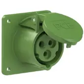 Pce 313-10f7 CEE-Anbausteckdose gerade (75x75mm) 16A 3p 10h IP44/IP54 31310f7