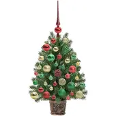 vidaXL Künstlicher Weihnachtsbaum Grün 75 cm PE und PVC