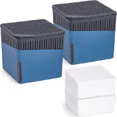 Wenko 2er Set Raumentfeuchter Cube in Blau 1000g