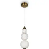 Maytoni Collar LED Pendelleuchte, Hängeleuchte 16W Gold-Farbe Warmweiss