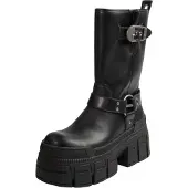 Buffalo Damen Elegante Stiefel Gospher Biker Mid PD00018389 Schwarz